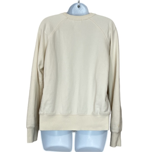 Peloton Platform Pullover Embroidered Cream Crew Sweatshirt - Picture 6 of 10